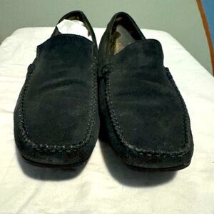 Sketchers Blue Suede leather mens loafers.